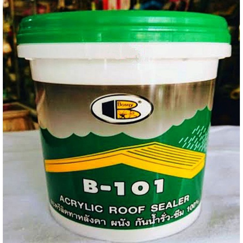 กาวอะครีลิคทาหลังคา 4kg บอสนี่ B101 Bosny Acrylic roof sealer B101