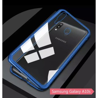 Case Samsung Galaxy A10s เคสแม่เหล็ก มีกระจกด้านหลังอย่างเดียว เคสประกบ360 Magnetic Case 360 degree ประกบ หน้า-หลัง