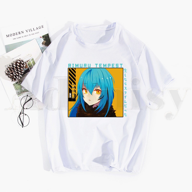 เสื้อยืดผ้าฝ้ายพิมพ์ลาย-เสื้อยืด-พิมพ์ลาย-that-time-i-got-reincarnated-as-a-slime-rimuru-tempest-สไตล์ฮิปฮอป