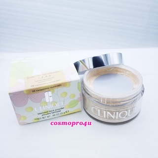 (เลือกเบอร์) แป้งฝุ่น Clinique Blended Face Powder 25g แป้งฝุ่นโปร่งแสง ล็อตปัจจุบันนี้ไม่ได้ให้แปรงมาด้วยแล้ว