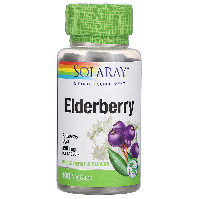 solaray-elderberry-450-mg-100-vegcap-เสริมสร้างภูมิคุ้มกัน-ต่อสู้กับอาการหวัด