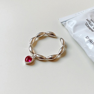 แหวนพรีเมี่ยม แหวนหัวใจ แหวนจี้ แหวนปรับระดับได้ แหวนแฟชั่นเกาหลีสุดหรูสำหรับผู้หญิง
