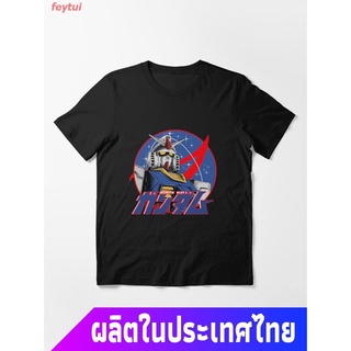 สวยๆหนาเสื้อยืดผ้าฝ้าย  ข้อเสนอพิเศษ หุ่นยนต์ ผู้ชาย Gundam Essential T-Shirt คอกลม แฟชั่น  ผ้าฝ้ายแท้ เสื้อยืด cotton10