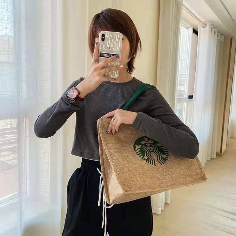 กระเป๋า-starbuck-shopping-bag