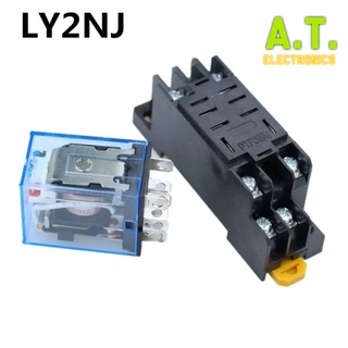 ถูกสุด ได้ทั้งชุด ชุดรีเลย์ LY2NJ 12vdc 24vdc 220V AC Coil รีเลย์ 8 Pins 10A 240VAC LY2 HH62P JQX-13F PTF08A ฐานซ็อกเก็ต