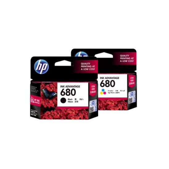 หมึกของแท้-hp-680-หมึกสี-หมึกดำ