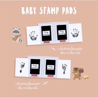 ภาพขนาดย่อของภาพหน้าปกสินค้าSet Tiny Miracle Baby keepsake book+ BABY STAMP PAD จากร้าน kidsocietythailand บน Shopee
