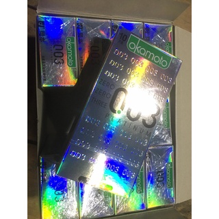 Okamoto  โอกาโมโต้ 003 Condoms Japan 52 mm (10ชิ้น/กล่อง)  หมดอายุ 2025