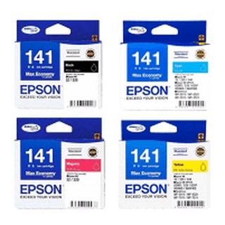 Epson T141 อิงค์เจ็ท แท้ T141190Bk T141290C T141390M T141490Y รุ่นพริ้นเตอร์ ME32/320/340/ME OFFICE 82WD/620F/900WD/960F