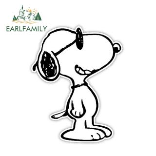 สติกเกอร์ไวนิล ลายการ์ตูนกราฟฟิค Snoopy ตลก สําหรับติดตกแต่งหน้าต่างรถยนต์ แล็ปท็อป