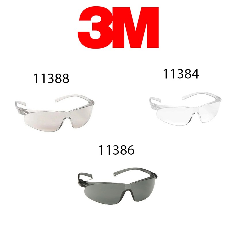 แว่นตา 3M 11384 11386 11388 แว่นตานิรภัย กันฝ้า กันรอยขีดข่วน ของแท้ ...