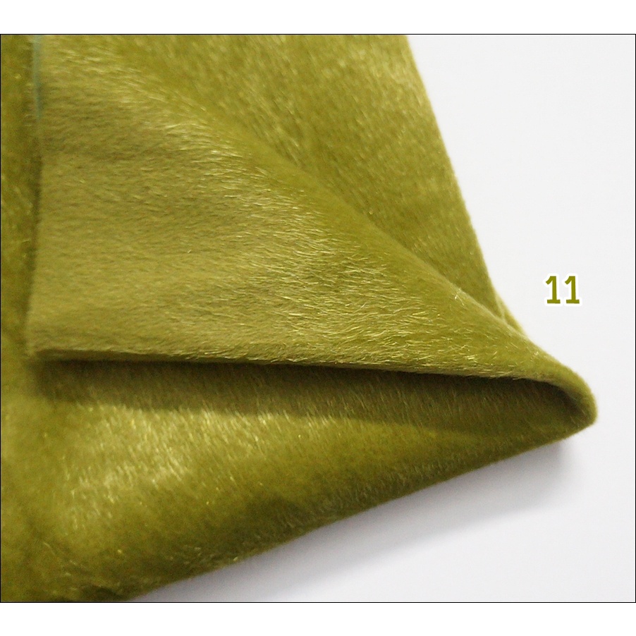 ผ้าขนสัตว์แบบขนมิ้งค์-สีเขียวมะกอก-เบอร์-11-แบบนิ่ม-ขนาด-50-19-ซม-55-บาท-พร้อมส่ง
