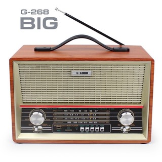 ภาพขนาดย่อของภาพหน้าปกสินค้าเครื่องเล่นวิทยุ บลูทูธ วินเทจ G-GOOD G-268 Big รุ่น G268-BIg-00g-k3 จากร้าน superdealshop1 บน Shopee