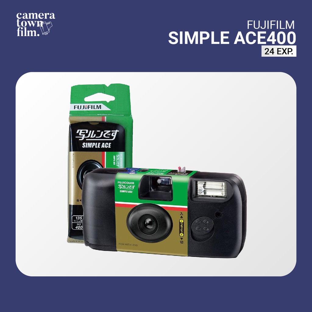 ภาพหน้าปกสินค้ากล้องใช้แล้วทิ้ง FUJIFILM SIMPLE ACE 400 27EXP Film Camera จากร้าน cameratownfilm บน Shopee