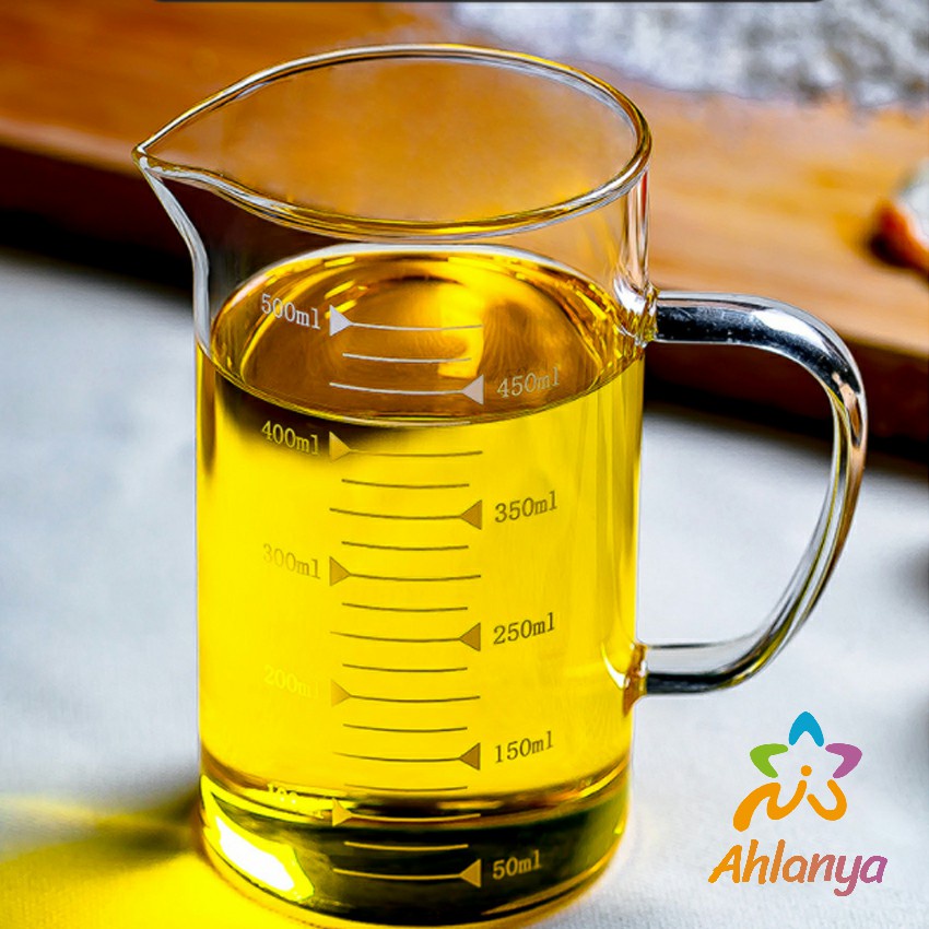 ahlanya-ถ้วยตวงเบเกอรี่ครัว-ถ้วยตวงแก้ว-ทนความร้อน-บีกเกอร์ความจุขนาดใหญ่-glass