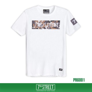 7th Street เสื้อยืด รุ่น PRG001 Street Camo-ขาว ของแท้ 100%