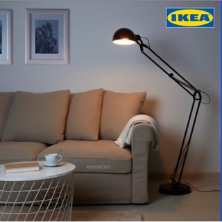 โคมไฟตั้งพื้น IKEA(FORSÅ ฟอร์ชอัว ) , ดำ