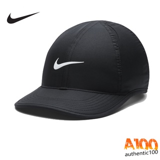 Nike AeroBill Featherlight หมวกวิ่งหญิง แท้ สี BLACK