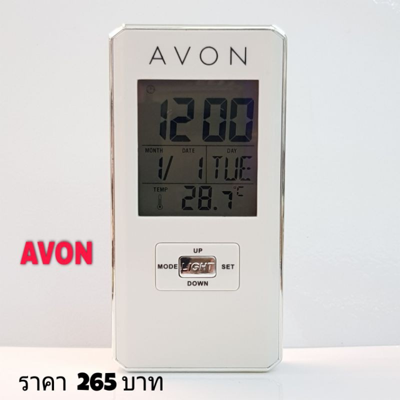 นาฬิกา-ดิจิตอล-lcd-clock-by-avon-ใช้บอกเวลาวันเดือนปี-เป็นนาฬิกาปลุกได้