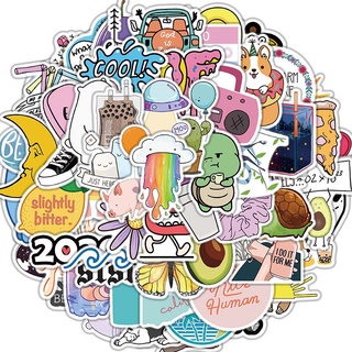 ภาพหน้าปกสินค้า【Large sticker】75Pcs Cartoon wind - VSCO Girl Series Stickers for Luggage Laptop Skateboard Doodle Stickers ซึ่งคุณอาจชอบราคาและรีวิวของสินค้านี้