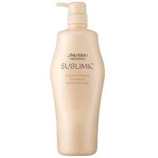 Shiseido sublimic aqua shampoo 500ml แชมพุสำหรับผมแ่อนแอแห้งเสีย