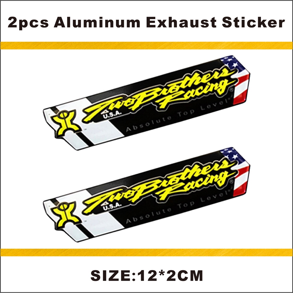 Yoshimura Muffler Decal ทนความร้อน 3D อลูมิเนียม Akrapovic Emblem ...