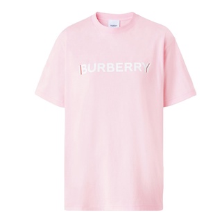 Burberry เสื้อยืดแขนสั้น พิมพ์ลายโลโก้ สําหรับผู้ชาย และผู้หญิง 8052648