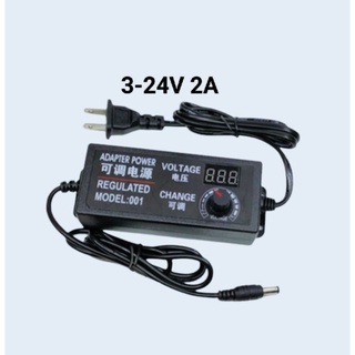 ภาพหน้าปกสินค้าอะแดปเตอร์ปรับได้AC/DC 3-24V 2A 5.5*2.5mm หม้อแปลง ที่เกี่ยวข้อง