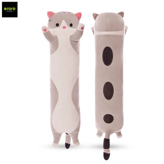 สินค้า ERORO หมอนตุ๊กตาแมว หมอนแมวยาว สไตล์เกาหลี น่ารัก นุ่มนิ่ม หมอนข้างแมว 50/90/130cm