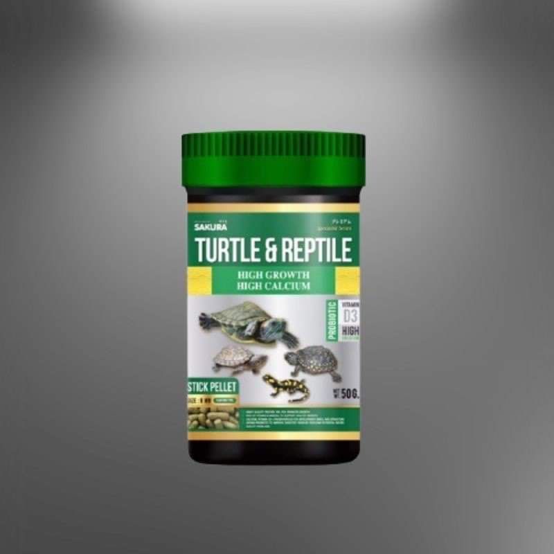 อาหารเต่าน้ำ Sakura Turtle & Reptile สูตรโปรตีนสูง เร่งโต กระดองใหญ่ ...