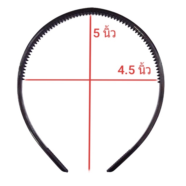 คาดผมพลาสติก-ที่คาดผมไฟเบอร์-ยืดหยุ่นสูง-งอได้-ไม่หักง่าย