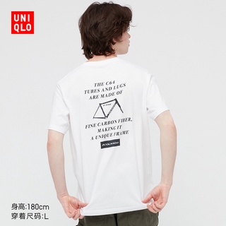 [S-5XL] Uniqlo เสื้อยืดแขนสั้น พิมพ์ลายจักรยาน สําหรับผู้ชาย และผู้หญิง (UT) 443581