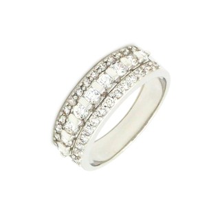 CZMiracle แหวนเพชรสวิส #RL310 - ทองคำขาว