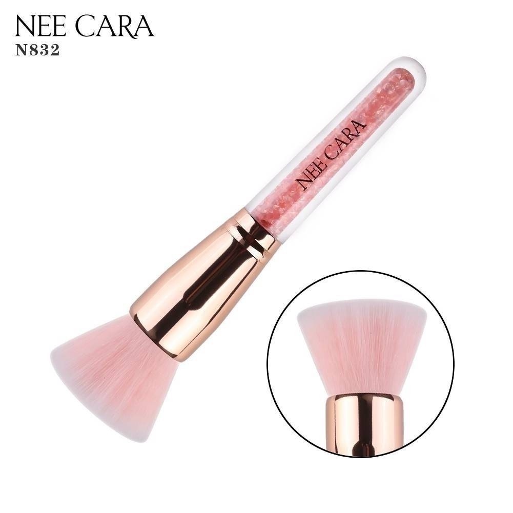 nee-cara-pink-crystal-brush-n832-neecara-แปรงแต่งหน้า-พิงค์คริสตัล-beautybakery