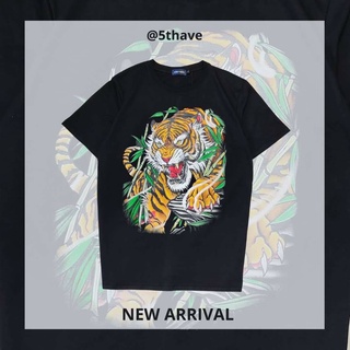 เสื้อยืดขายดี5THYORK เสื้อยืดลายสกรีน Gold TigerS-3XL