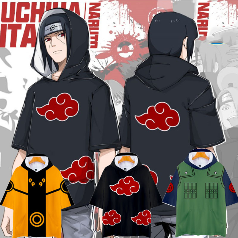 ภาพหน้าปกสินค้าเสื้อกันหนาวมีหมวกแขนสั้น Uzumaki Naruto