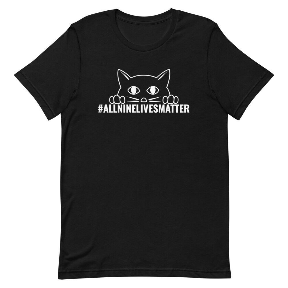 เสื้อยืดโอเวอร์ไซส์เสื้อยืด-พิมพ์ลายแมวตลก-all-nine-lives-matter-สําหรับผู้ชายs-4xl