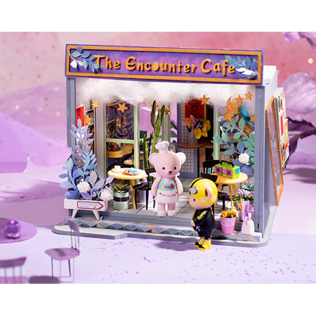 พร้อมส่งทันที-โมเดล-the-cafe-ของ-robotime-คาเฟ่-จิ๋ว-ร้านคาเฟ่-โมเดล-ร้าน-โมเดลคาเฟ่-ร้านกาแฟ-บ้านตุ๊กตา-diy-บ้านจิ๋ว