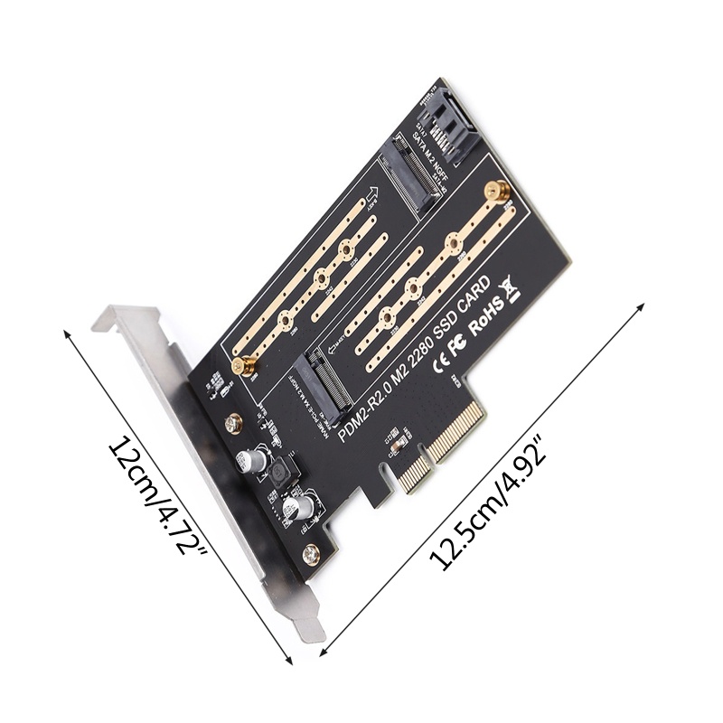 อะแดปเตอร์การ์ดขยายอินเตอร์เฟซ-m-2-nvme-ssd-ngff-เป็น-pcie-3-0-x4