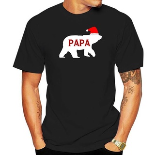 เสื้อยืดชุดนอนคริสต์มาสสําหรับครอบครัว | คริสต์มาสหมีซานตาหมวกแขนเสื้อด้านบน Teeround คอด้านบนล 4+s