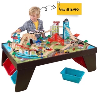 KidKraft Aero City Train Set & Table with 85 accessories โต๊ะรถไฟเมืองจำลองไม้ ขนาดใหญ่