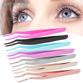 ❣️Sale❣️ Eyelashes Tweezer False Lash Application Curved Stainless Steel Eyelash Extension Auxiliary Clip