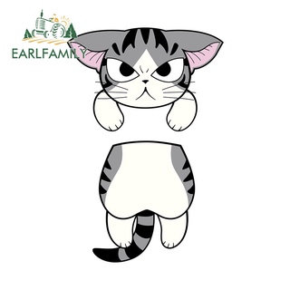 Earlfamily สติกเกอร์ไวนิล ลายแมว Totoro Chis Sweet Home กันน้ํา สําหรับติดตกแต่งรถยนต์ DIY 13 ซม. x 8.7 ซม.