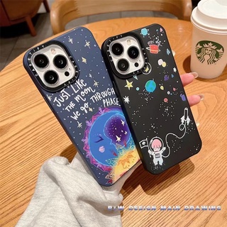 เคสโทรศัพท์ซิลิโคน ผ้าสักหลาด แบบนิ่ม ลายนักบินอวกาศ กันกระแทก สําหรับ iPhone 13 12 11 Pro MAX 7Plus 8Plus IX XS MAX XR