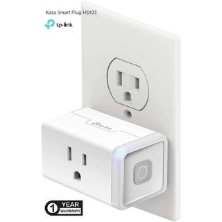 ปลั๊กไฟอัจฉริยะ TPLINK WI-FI SMART PLUG (HS-103) | สั่งเปิด-ปิด อุปกรณ์ไฟฟ้าผ่านแอพ Kasa, Alexa, Google Assistant IFTTT