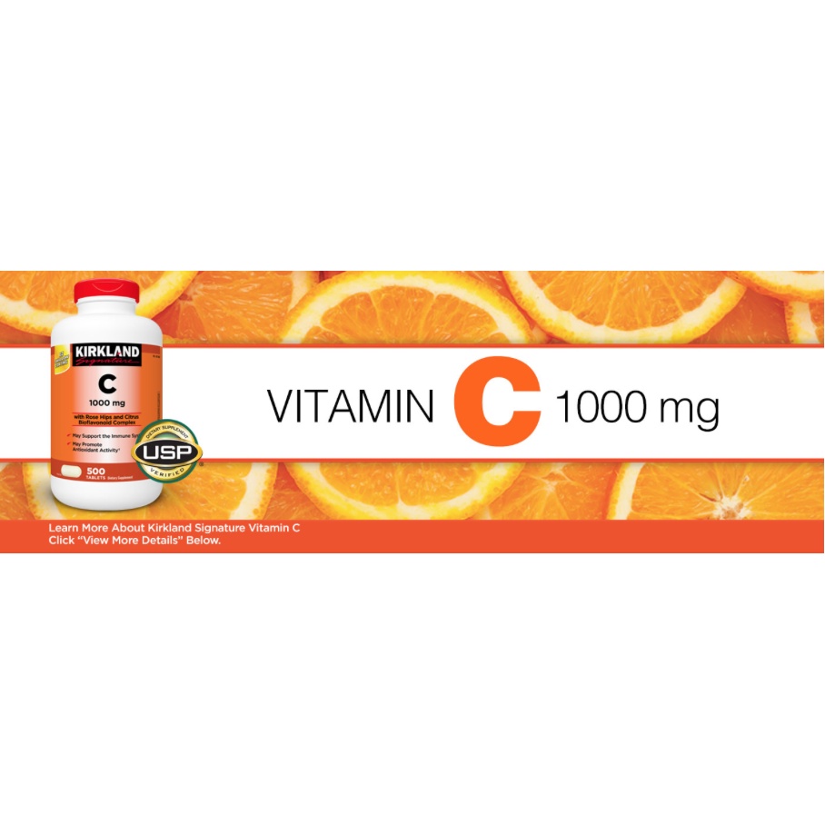 kirkland-vitamin-c-1000-mg-500-เม็ด-ของแท้100