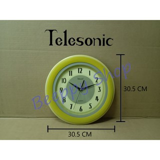 นาฬิกาแขวนผนัง TELESONIC  รุ่น 9501A นาฬิกาแขวนฝาผนัง นาฬิกาติดผนัง นาฬิกาประดับห้อง ของแท้