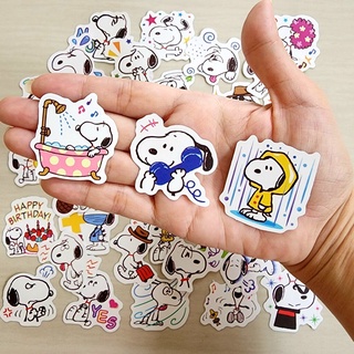 สติ๊กเกอร์ Snoopy (อิโมจิ) สนูปปี้ ชิ้นเล็กๆ ติดแน่น กันน้ำ ติดเคสมือถือ น่ารักๆ (40 ชิ้น) sticker