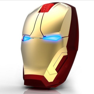 ภาพหน้าปกสินค้าเมาส์เล่นเกมไร้สาย USB ดีไซน์รูป Iron Man เสียงเงียบ สำหรับ แล็ปท็อป ที่เกี่ยวข้อง