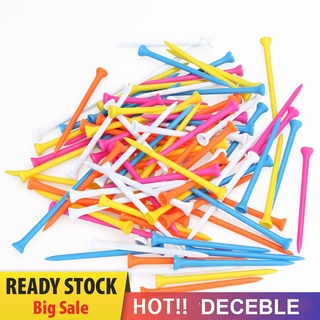 Deceble ที่ตั้งลูกกอล์ฟ พลาสติก คละสี 100 มม. 100 ชิ้น